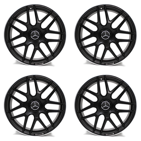 Set of 4 Aftermarket 20" Staggered Rims for Mercedes Benz S-Class E-Class 5x112