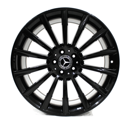 Rear Mercedes Benz AMG S450 S550 S560 S65 OEM 19" Wheel 85355 Black 16-19