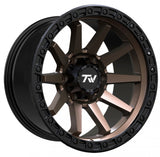 17" TW Wheels Rims T21 Off Road Matte Black Bronze Face 6 lugs