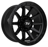 17" TW Wheels Rims T21 Off Road Matte Black 6 lugs Chevy GMC Nissan Toyota Set 4