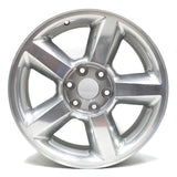 20" CHEVY SILVER TAHOE SUBURBAN SILVERADO 2007 2008 2009 WHEEL OEM 5308 POLISHED