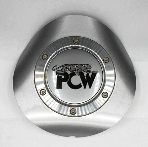 15" PANTHER PCW WHEEL 106 SILVER CENTER CAP 3 SPOKE 15X7 15X8