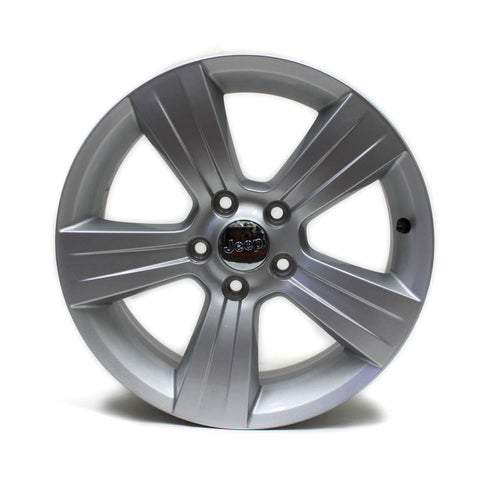 17" JEEP COMPASS CALIBER PATRIOT 2014 2015 2016 2017 SILVER OEM WHEEL 2380