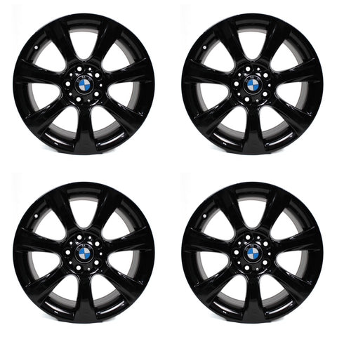 18x8 BMW 320i 328i 330i 428i 430i 435i Black OEM Wheels 71542 2012-2015