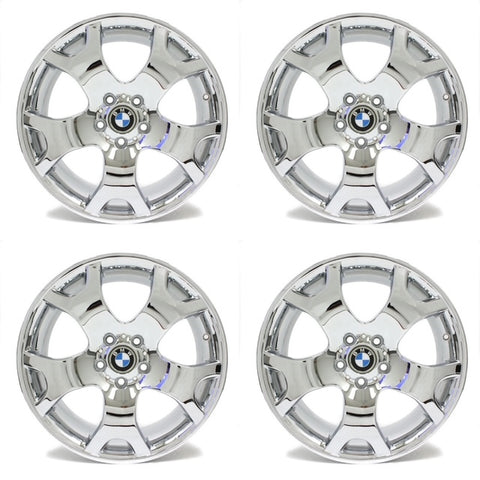 19x9 19x10 BMW X5 Chrome Wheels Rim OEM 59333 Staggered 59335 2001-2006