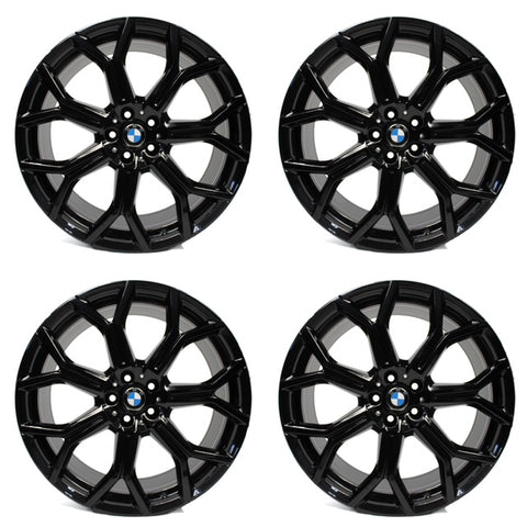 21x9.5 Wheel BMW X7 Black 7 Y Spoke OEM 86533 21" Rim 2019-2026