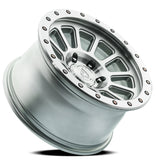 17" Arena Wheel A105 Ammo Gloss Silver Machined Off Road Rims