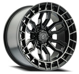 17" Arena Wheel A102 Recon Gloss Black Center Machined DDT Lip