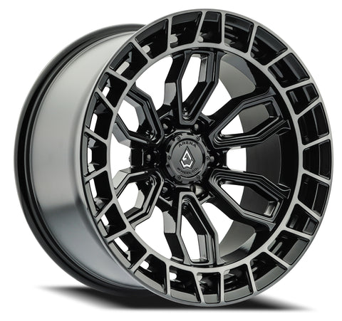 17" Arena Wheel A102 Recon Gloss Black Center Machined DDT Lip