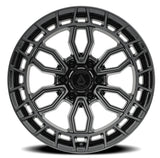 17" Arena Wheel A102 Recon Gloss Black Center Machined DDT Lip
