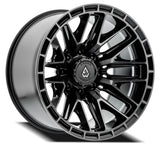 20x12 Arena Wheel A114 Battle Gloss Black W/ Machined DDT Face and Lip Rims
