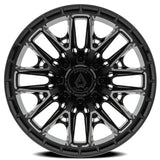 20x12 Arena Wheel A114 Battle Gloss Black W/ Machined DDT Face and Lip Rims