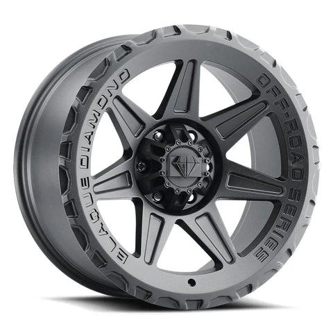 17X9 Blaque Diamond BD-O102 Textured Black Off-Road Rims