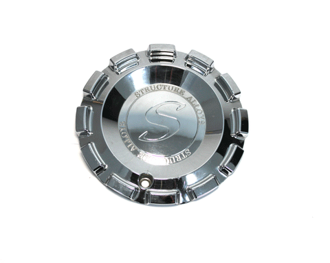 Structure Alloy Wheel Chrome Center Cap 1212-2-Cap Used