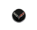 Corvette Wheel OEM Black Center Cap 9595010 Used