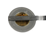 PRIME WHEEL 2 PIECE CENTER CAP RINES DE LUJO PENA POLISH GOLD HEX NUT 15x8 15x10 USED
