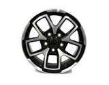 17" Jeep Wrangler Gladiator Rubicon 2024 2025 Machined Black OEM 95730 Rim 9327