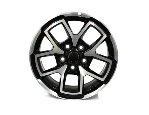17" Jeep Wrangler Gladiator Rubicon 2024 2025 Machined Black OEM 95730 Rim 9327