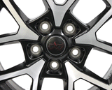 17" Jeep Wrangler Gladiator Rubicon 2024 2025 Machined Black OEM 95730 Rim 9327