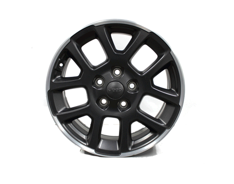 18" Jeep Wrangler Wheel Machined Dark Gray OEM 9241 Rim 2020-2025