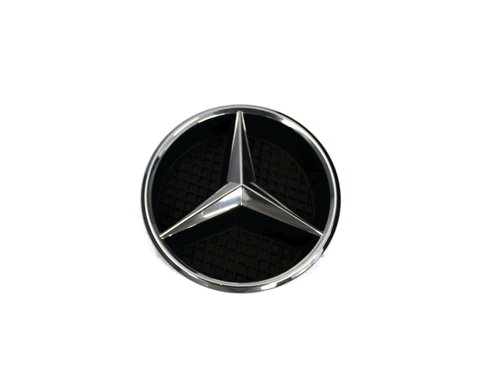 MERCEDES BENZ FRONT STAR LOGO BASE MATTE BLACK A0008880060 E C GLA CLK ML GL