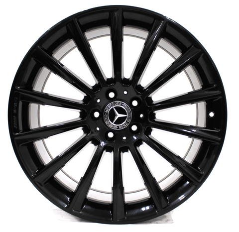 Front Mercedes Benz AMG S550 S400 S65 S450 14-20 Black Wheel 20" OEM 85353