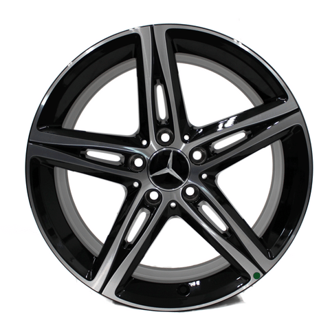 Mercedes Benz A220 A250 CLA250 Machined Black 18" Wheel Original 85725 OEM 19-22