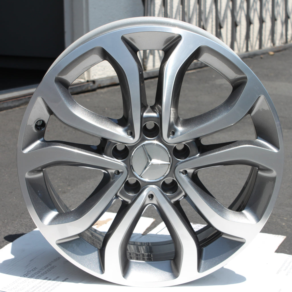 Mercedes Benz Machined Gray C-Class C200 C300 Wheel 17