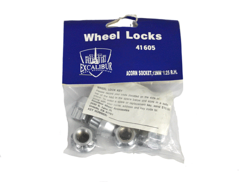 12x1.25 Wheel Locks Open End Set of 4 for Nissan Infiniti