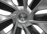 Tesla Model Y 19" Wheel Factory OEM 96958 Silver Hubcap Rim 2020-2024