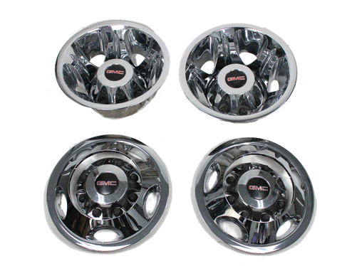 Wheel Simulator Set for 2011-2024 GMC Sierra 3500HD 17" Steel Dually Wheel