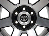 Toyota 4 Runner Fj Cruiser 17" Wheel Machined Black Factory OEM 75154 Rim