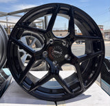 17X7.5 Versus VS23 Gloss Black 5x120 Set of 4