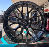 18X8.5 Versus VS24 Gloss Black 5x120 Set of 4