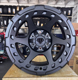 18x9 Blaque Diamond BD-O728 Matte Textured Black Off-Road Rims