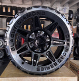 18x9 Blaque Diamond BD-O102 Gloss Black Tinted Face Off-Road Rims
