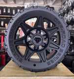 17X9 Blaque Diamond BD-O102 Textured Black Off-Road Rims