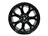 21x9.5 Wheel BMW X7 Black 7 Y Spoke OEM 86533 21" Rim 2019-2026