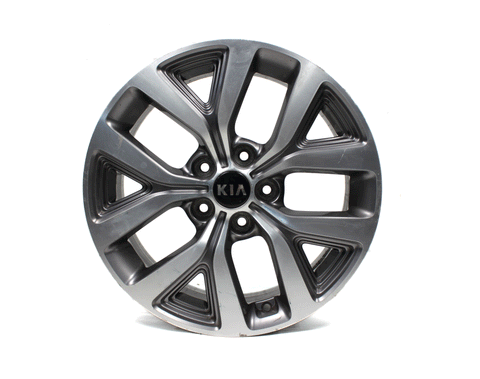 17x6.5 Wheel Kia Sportage Machined OEM 74696 2014-2016 Rim