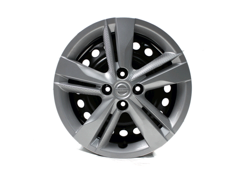 16x6 Steel Wheel Nissan Kicks Silver Hub Cap 4x100 16" Rim OEM 62791
