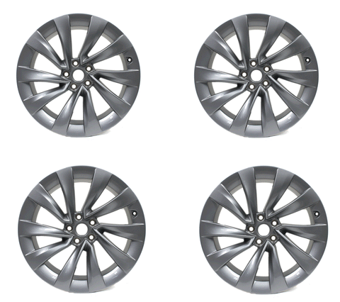 20x9.5 Tesla Model Y Helix 2020-2026 OEM 94253 Silver Wheel Rim 20" ET45
