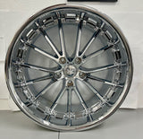 20" Rennen RS2 Chrome Wheels Compatible Range Rover Land Rover BMW X5 X6