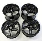 19x8.5 20x11 Chevy Corvette C8 OEM 14007 14008 Gloss Black  2020-2024 Staggered