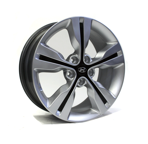 18" Wheel Hyundai Veloster Silver Black Inserts OEM 70813 2012-2017