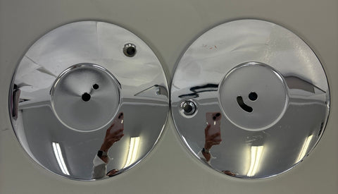LA Wire Center Caps Chrome Set of (2)