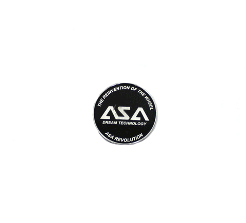 ASA By BBS Chrome Black Center Cap 8C032 Used