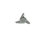 3 BAR CHROME SPINNER WIRE WHEEL CENTER CAP BOLT ON NEW