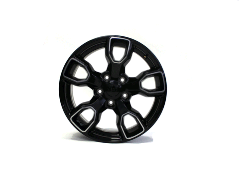18" Jeep Wrangler Unlimited Altitude Wheel Rim Factory OEM 9198 Black Polished
