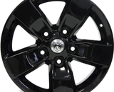 17" Dodge Ram 1500 Wheels 2013-2017 Gloss Black Factory OEM 2448 Set 4