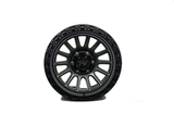17" TW Wheels Rims T22 Off Road Matte Black Gunmetal Face Chevy GMC Nissan